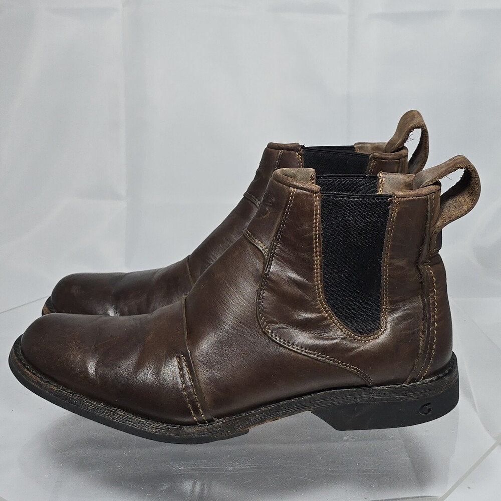Timberland Earthkeepers Men 7.5 Brown Leather Chelsea Ankle Boots